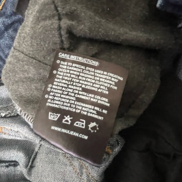 Wax Jeans Butt, I Love You! Dark Denim Jeans Size 1 - Picture 12 of 13